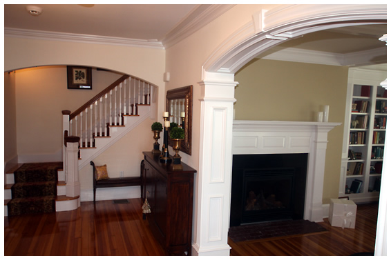 Shingle Style Home Foyer