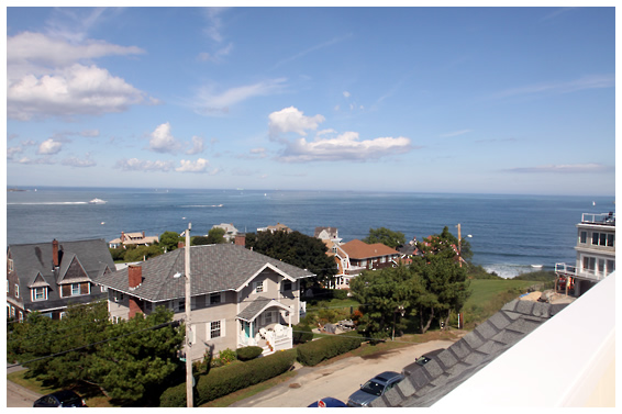 shingle Style view from upstairs porch