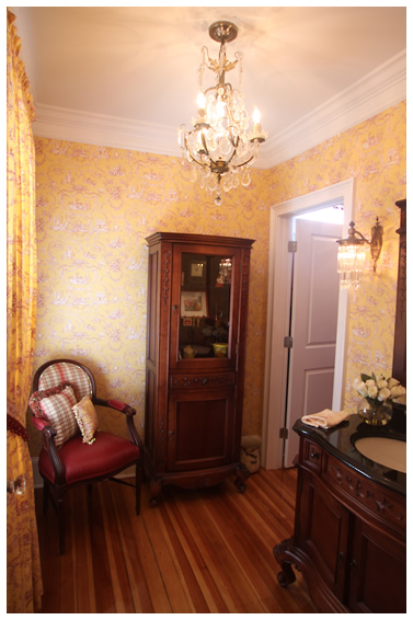 Shingle Style Home Sitting Area