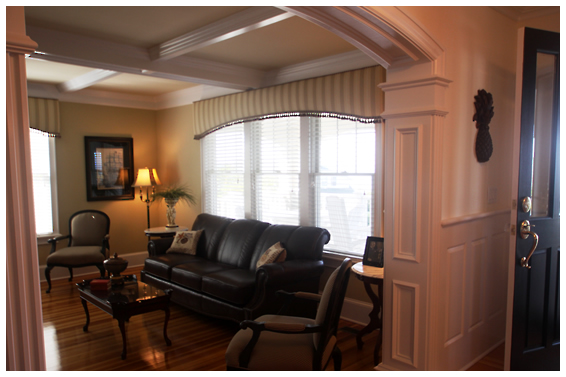 Shingle Style Home Sitting Area