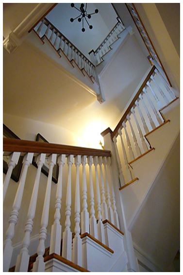 Shingle Style Home Stairs